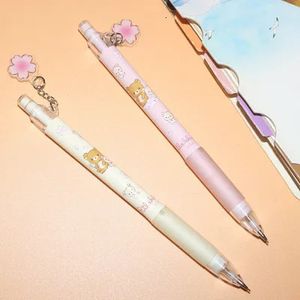 2pcs aihao 914b 0,5/0,7 mm Rilakkuma Automatischer Bleistift Kawaii Plastik Mechanische Stifte Kindergeschenke Studentenzubehör stationär 240416