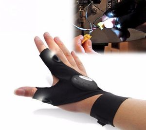 Glove di pesca notturno con strumenti di salvataggio leggero a led ingranaggi per la riparazione della casa senza finger per uomini flashici a mezzo dito accessori 11235069486