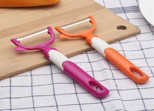 1000Pcs Vegetable Peeler Plastic handle WithStainless Steel Slicer Blades Great for Potatoes Vegetables and Fruit Orange Pink Bl2908757