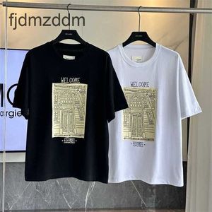 Designer maisonss margiela mm6 maglietta da uomo lettere magliette t-shirt da ricamo maglietta maglietta primavera estate