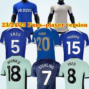 23 24 25 Enzo Nkunku Njackson Soccer Jersey CFC 2023 2024 Kids Kit Home Away Third Plus Size 2xl Palmer Football Shirt Full Kit Play Version Sterling Palmer Gallagher