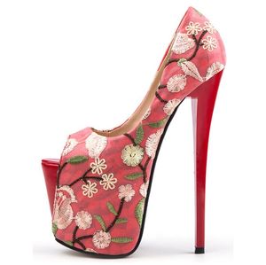 Sexy Sandals Pucss Женские 20см/8-дюймовые верхние платформы Sexy High Heels Sandals Fashion Model Presest Dance Shoes For Girls Party Boots 34-50