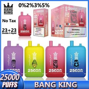 Original Bang King 25000 Puff 25K Einweg-Vape-E-Zigaretten auf Pluse-Modus 18000 Puffs auf den regulären Modus vorgefüllten Patronen Pod 600mAh Vaper 25K Puff Vape