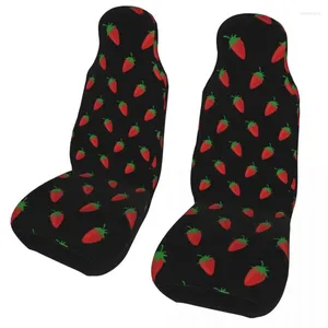 Capas de assento de carro Strawberries Fruit Red Colorful Protector Acessórios Interiores Autoyouth Cushion/Cover Polyester Styling