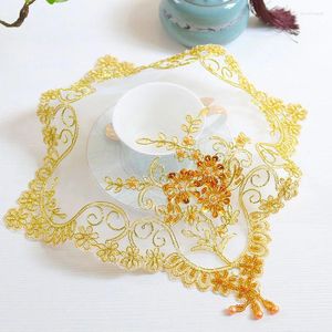 Tavolo decorazione e accessori per perle di fiori oro per perle da ricamo copertina per matrimoni cucina natalizia da pranzo da pranzo tovaglia