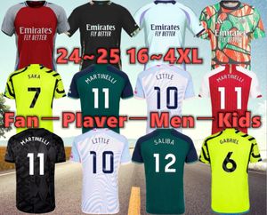 24 25 Saka Arsen Rice G.jesus Soccer Jerseys Edition 2024 Strona główna KIT KIT ODEGAARD ​​J.TIMBER HAVERZ Tierney Willian Smith Rowe Player Football Shirt 16-4xl