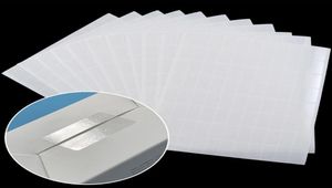 RAPPLICO DI REGALO 1000PCS Adesivo per sigillatura in PVC trasparente trasparente etichetta autoadesiva per imballaggi impermeabili per pacchetti di confezionamento Office Supplies9902736