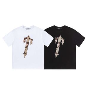 Trapstar Chocolate Printed Short Trendy Brand Half Sleeve American Casual Couple T-shirt for Men