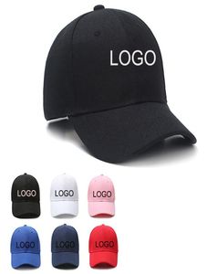 Testo logo di stampa da baseball personalizzato PO Casual Solid Color Men Hats Cap Black Cap Snapback Dad Trucker Caps2452539