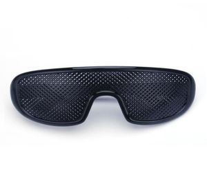 ピンホールメガネス黒い抗疲労ハロウサングラス小さな穴近視アイウェア高品質のプラスチックドロップ8234758