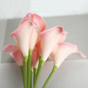 Flores decorativas Boa flexibilidade Nome da peça Artificial Calla Lily Table Diâmetro da flor CM