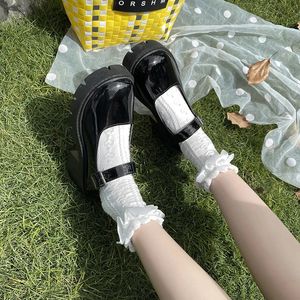 Women Mary Jane Shoes Woman Vintage Girls High Heel Platform Lolita Shoes Japanese Style College Student Shoes Big Size 43 240423