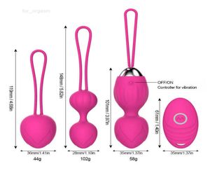 2022KEGEL Toy10 Speed ​​Vibrator Balls Ben Wa Ball G Spot Vibrator Wireless Remote Control Vaginal Draw Training Sex For Women Q04906205