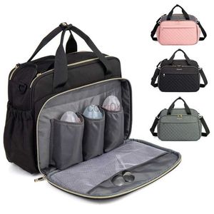 Сумки для подгузников Lequeen Mommy Tote Bag Сумма для беременных большие сумки для кросс -кузова женщина -коляска организатор по уходу за детьми сумочка D240429