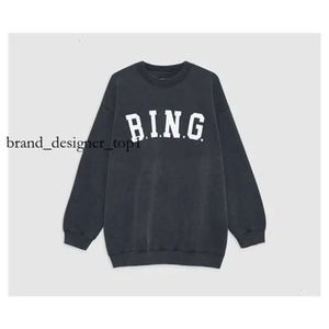 New Anine Binge Sweatshirt Designer Sweatshirt Pullover Casual Fashion Letter Vintage Print runde Kleiderwatte Trend Lose vielseitig Anine Binge Hoodies Tops 7343