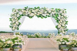 Dekoracyjne kwiaty wieńce kwiatowe 100 cm DIY Wedding Arch Artificia Murowe Pionity Ponice Rose Decor Garden Iron Bac7995342