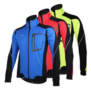 Maglia maschile a manica lunga inverno calda giacca da corsa termica in corsa antivento sport giacca bicchiera in bicicletta mtb jersey 275Z 275Z