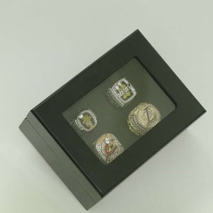 Ringas de banda Basquete LeBron James 4 vezes Championship Ring Hot Knight Lake Lake Pure Black Wooden Box Set