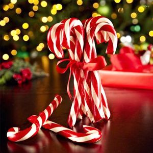 クリスマスの装飾6pcs/pack hangingキャンディケイン杖装飾ギフトペンダント年パーティークラッチペンダント装飾飾り