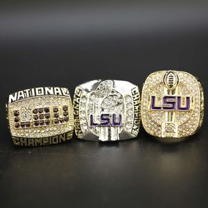 Fzgx Band Rings 2003 2007 2019 Louisiana University League Ncaa Lsu Championship Ring 3 Pieces Set 4irn