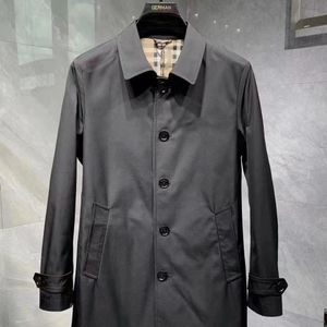 Мужские траншеи Coats Designer Luxury Fashion Whrodbreaker Designer высококачественный классический мужский длинный траншевый пальто Cargidan Loak Loak Wind -Propect 5xl 5xl