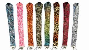 NEU 10 PCS Leopardendruck Top -Qualität Universal Mobiltelefongurt Anime Cartoon Key Chain Neck Lanyard Abzeichenhalter Gurt K0043278089