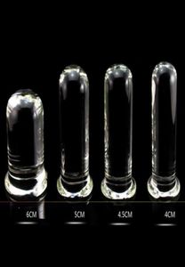 NEU 6 Size Glass Dildo Big riesiger Glaswaren Penis Kristall Analstecker Erwachsene sexy Spielzeug für Frauen G Spot Stimulator glatt schön2625942