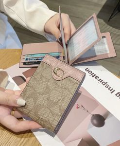 2024 Gorące luksusowe portfele projektowe dla kobiet wielofunkcyjnych uchwytów na karty PU skóra żeńska mała karta torba krótka torebka damska