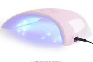 Сушилка для ногтей 36 Вт ультрафиолетовой светодиодной лампы портативный USB -кабель для Prime Подарочный дом используйте 12 светодиодов гель Польский mini9222957