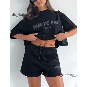 White Foxx Trade Cuit женская дизайнерская футболка бренд бренд Harajuku Fashion Sports and Leisure Tshirt White Foxx Толтерия толстовки толстовка