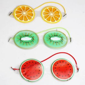 Geräte 1pcs Frucht Eis Kompress Augenmaske Ermüdung entfernen Sie schwarze Augenbeutel weiche Schönheit Schlafgel Augenfleck Schönheit Werkzeug