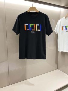 24夏の高級デザイナーサマーメンズTシャツポロスファッションメンズアンドレディートTシャツ色の文字ファッションストリートショートスリーブTシャツ服アジアサイズM-3XL