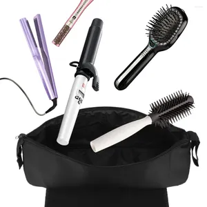 Cosmetic Bags 2 In 1 Curling Iron Travel Case Large Capacity Portable Hair Dryer Organizer For Straightener Styling Tools