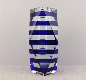 Linkkette 1575cm Kristallvase Schwarz Blau Farbe für Home Decoration6179666