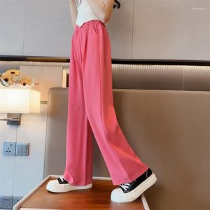 Trousers Girls Pants Summer And Spring Children Casual Pant Straight Wide Leg Korean Style