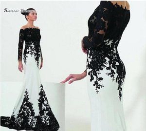 Off Schulter Meerjungfrau Kleid Custom Größe Plus Satin Applique Promi -Abendkleider Vestidos de Novia9163407