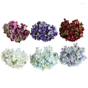 Decorative Flowers DIA 15CM Artificial Embroidery Ball Flower Head Home Wedding Decoration Silk Background Wall