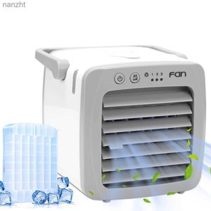 Ventiladores elétricos umidificador portátil de refrigerador de ar portátil com filtro para ventiladores elétricos de verão em escritórios de casa