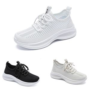 Gratis frakt män kvinnor löparskor mesh andningsbar anti-resistent komfort vit svart grädde mens tränare sport sneakers gai