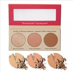 Makeup Cosmetics Manizer Sisters 3 Color Face Pressed Powder Bettylou Cindylou Shimmer Powder Palette Bronzers Highlig 6536175