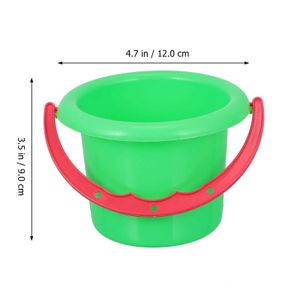 LD3O Sand Play Water Fun Beach Hucket Child Sand Buckets Plast Toy For Mini Kids Mini Sand Toys Children Childrens D240429