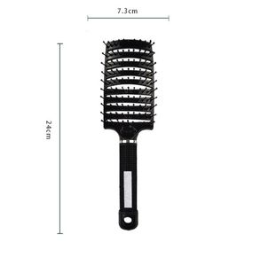 CM007女性ヘアスクロップマッサージコームウェットカーリーデリパングビッグカーブヘアブラシコームサロンヘアドレッシングスタイリングツール用