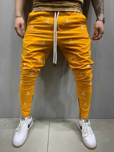 Men's Pants Men Europe And The United States Trend Hong Kong Wind Autumn Fitness Sports Running Loose Fashion Brand Casual Pants J240429