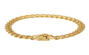 7mm Mens Miami Cuban Bracelet Chain Hip hop Style Stainless Steel Bracelet Link Fashion Punk Jewelry 215cm8341862