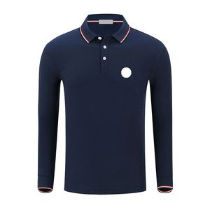 Men Basic Long Sleeve Polo Shirt Designer Shirt T-Shirt Embroidered Badge Designer Mengjia Clothing Sizes S-6XL