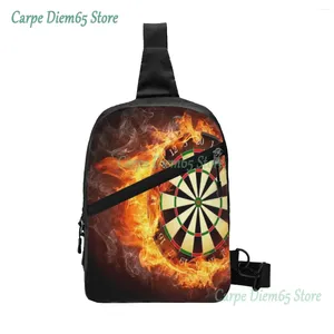 Backpack Sling Bag Darts Board Chest Package Crossbody For Cycling Travel Hiking