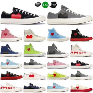 Scarpe casual vintage di design ad alto taglio vieni des des garcons x 70's espadrilles all star classic 70 chucks tayucks flat sneakers scartoni casual sport da uomo e donna