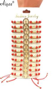 12 Pieces Religion Jesus Virgin Maria And Father HandWoven Bracelet Metal Sculpture Can Worn By Men And Women As Gifts 2201172258595