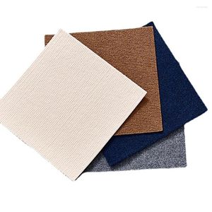 Carpets 5pcs Carpet Tiles 30x30cm Flooring Self-Adhesive Commercial With Non-Slip Living Rooms Bedroom Decoration