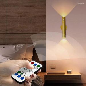 Wall Lamps Human Body Sensor Rechargeable Magnetic Lamp On Battery Wireless